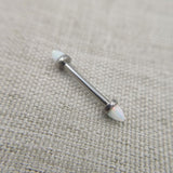  Radiating Breasts Opal Nipple Bars 