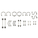  Complete Stainless Steel Nipple Piercing Kit 