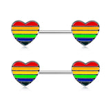  Rainbow Rogue Cute Nipple Bars 