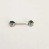  Sparkling Titties Titanium Nipple Bars 