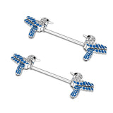  Peck Your Wood Cute Nipple Piercings 