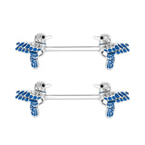  Peck Your Wood Cute Nipple Piercings 