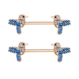  Peck Your Wood Cute Nipple Piercings 