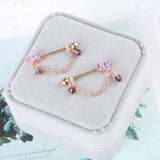  Enslave My Titties Nipple Chains Jewelry 