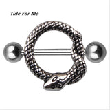  Hypnotizing Snake Nipple Rings 