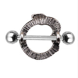  Hypnotizing Snake Nipple Rings 