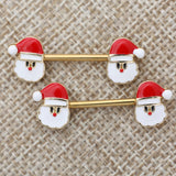  Santa's Naughty Girl Cute Nipple Jewelry 