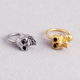  Stunning Skull Nipple Hoops 