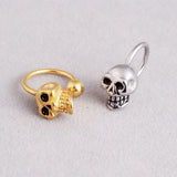  Stunning Skull Nipple Hoops 