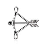  Cupids Arrow Stainless Steel Nipple Rings 