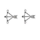  Cupids Arrow Stainless Steel Nipple Rings 