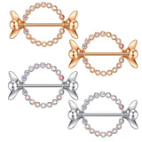  Gorgeous Shine 14G Girl Nipple Rings 