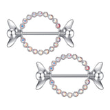  Gorgeous Shine 14G Girl Nipple Rings 