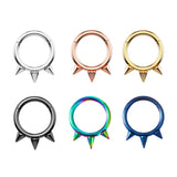  Collar-like Spiked Nipple Rings 