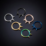  Collar-like Spiked Nipple Rings 