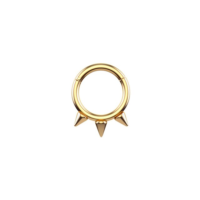 Collar-like Spiked Nipple Rings