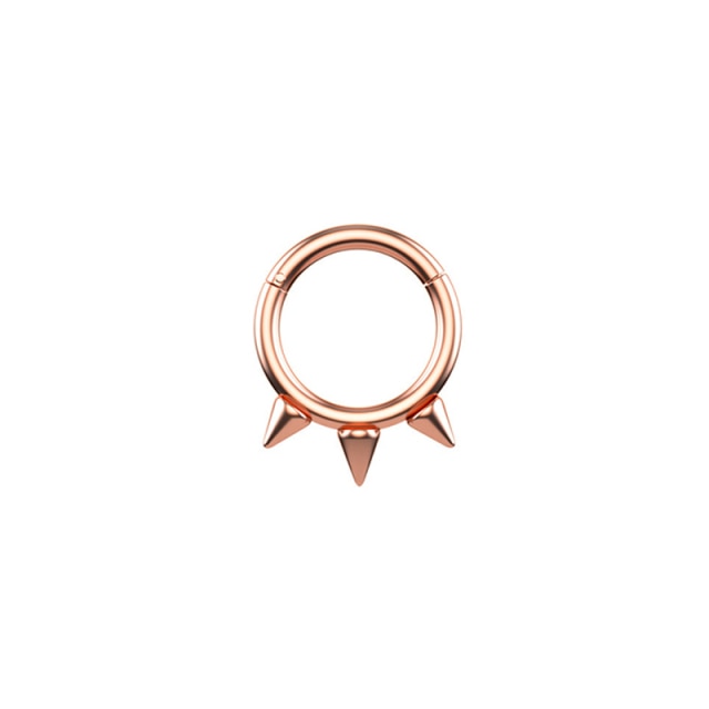 Collar-like Spiked Nipple Rings