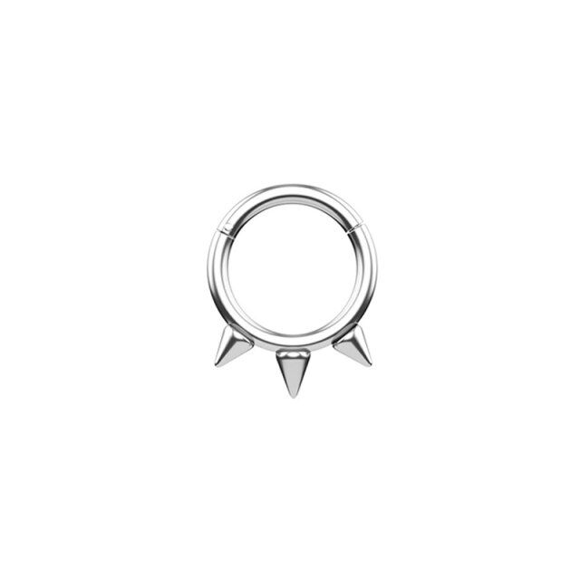 Collar-like Spiked Nipple Rings