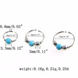  Beads of Pleasure Turquoise Nipple Rings 