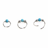  Beads of Pleasure Turquoise Nipple Rings 