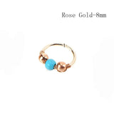  Beads of Pleasure Turquoise Nipple Rings 