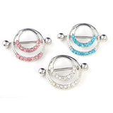  Captivating Crystal Nipple Rings 
