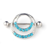  Captivating Crystal Nipple Rings 