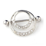  Captivating Crystal Nipple Rings 