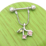  Resplendent Dangle Nipple Rings 