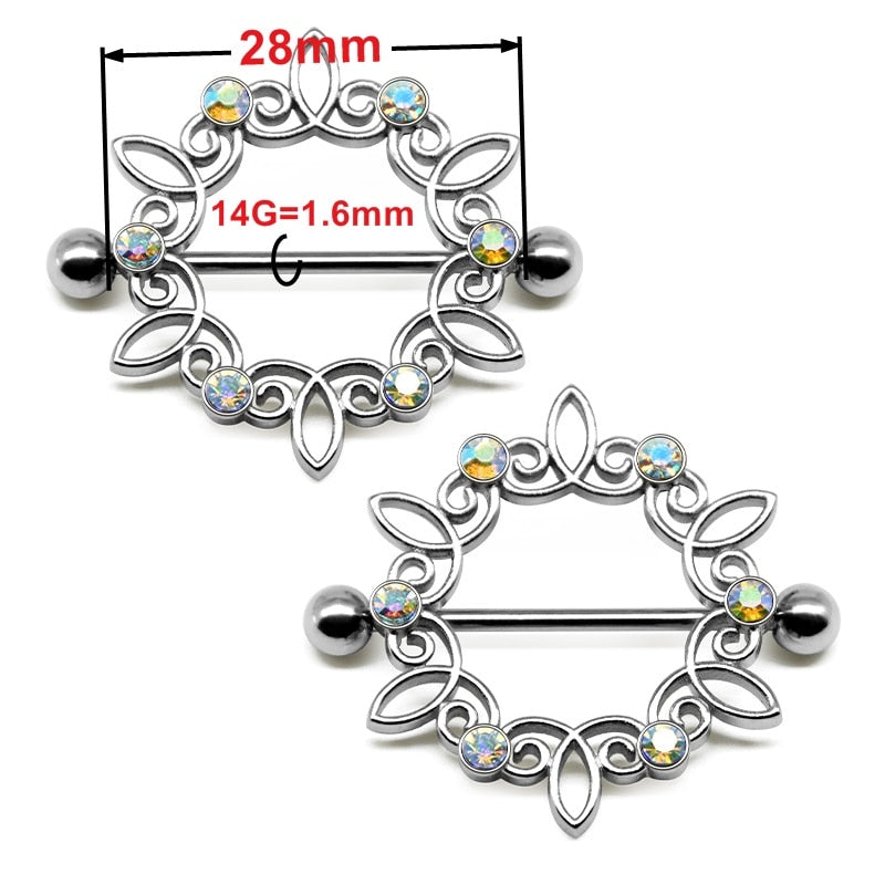 Lovely Bangers Nipple Piercings Shields