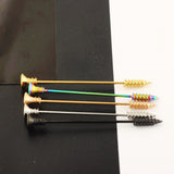  Drill Bit-Like Long Bar Nipple Rings 