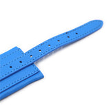  Adjustable Blue Leather Handcuffs for Sex 
