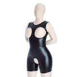  Sexual Restraint Leather Bodysuit 