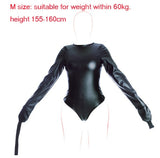  Sexual Restraint Leather Bodysuit 