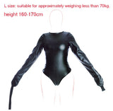  Sexual Restraint Leather Bodysuit 