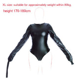  Sexual Restraint Leather Bodysuit 