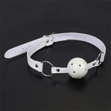  All-White Breathable Ball Gag 