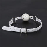  All-White Breathable Ball Gag 