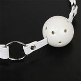  All-White Breathable Ball Gag 