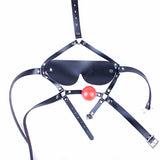  Erotic Blindfold With Gag Sex Toy 