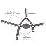  Adjustable Locking Gag Head Harness 