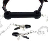  Bondage Nipple Clamps With Bit Gag 