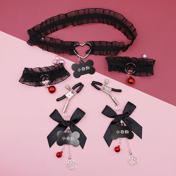 Lacy Sexy Nipple Clamps Set