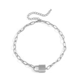  Slave for You Locking Collar Necklace 