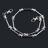  Barbed Silver Slave Collar 