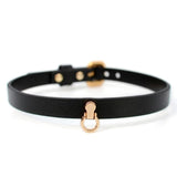  Soft Leather Collar Choker 