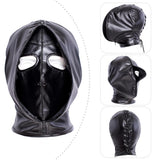  Dual Layer Leather Bondage Hood 