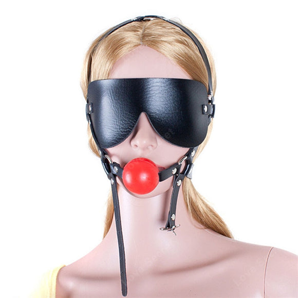 Erotic Blindfold With Gag Sex Toy