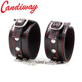  Power Play Leather Handcuffs 