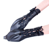  Sensual Leather Restraints Bondage Gloves 
